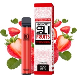Pod Vaper Desechable Strawberry 600puffs Bali Fruits by Kings Crest