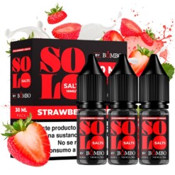 sales vapeo Solo Salts by Bombo - Strawberry Cream 3x10ml - vapori